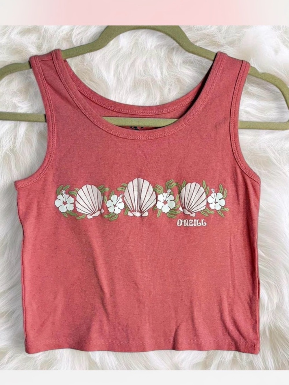 O'Neill Dusty Coral Shell & Floral Tank